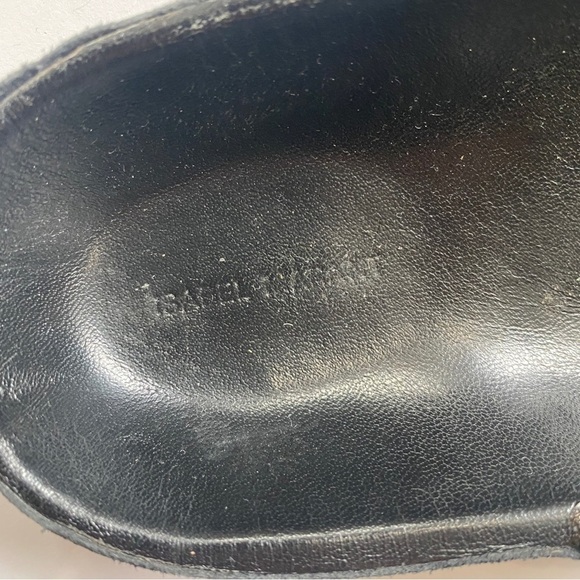 Isabel Marant rhinestone suede leather thong sandals - Picture 7 of 8